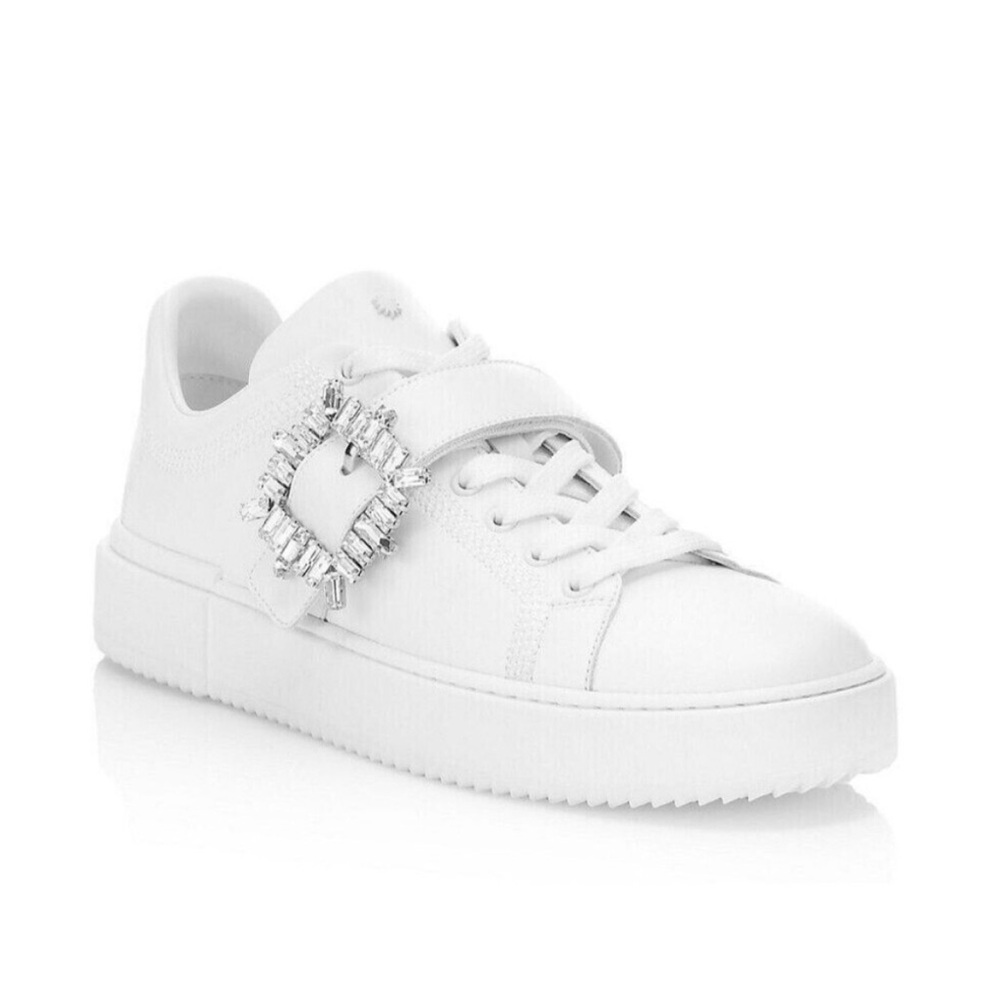 Stuart Weitzman Shine Buckle Sneaker COMES WITH BOX